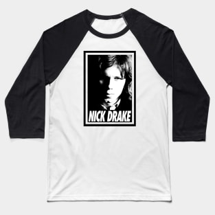 Nick Drake - Portrait retro Baseball T-Shirt